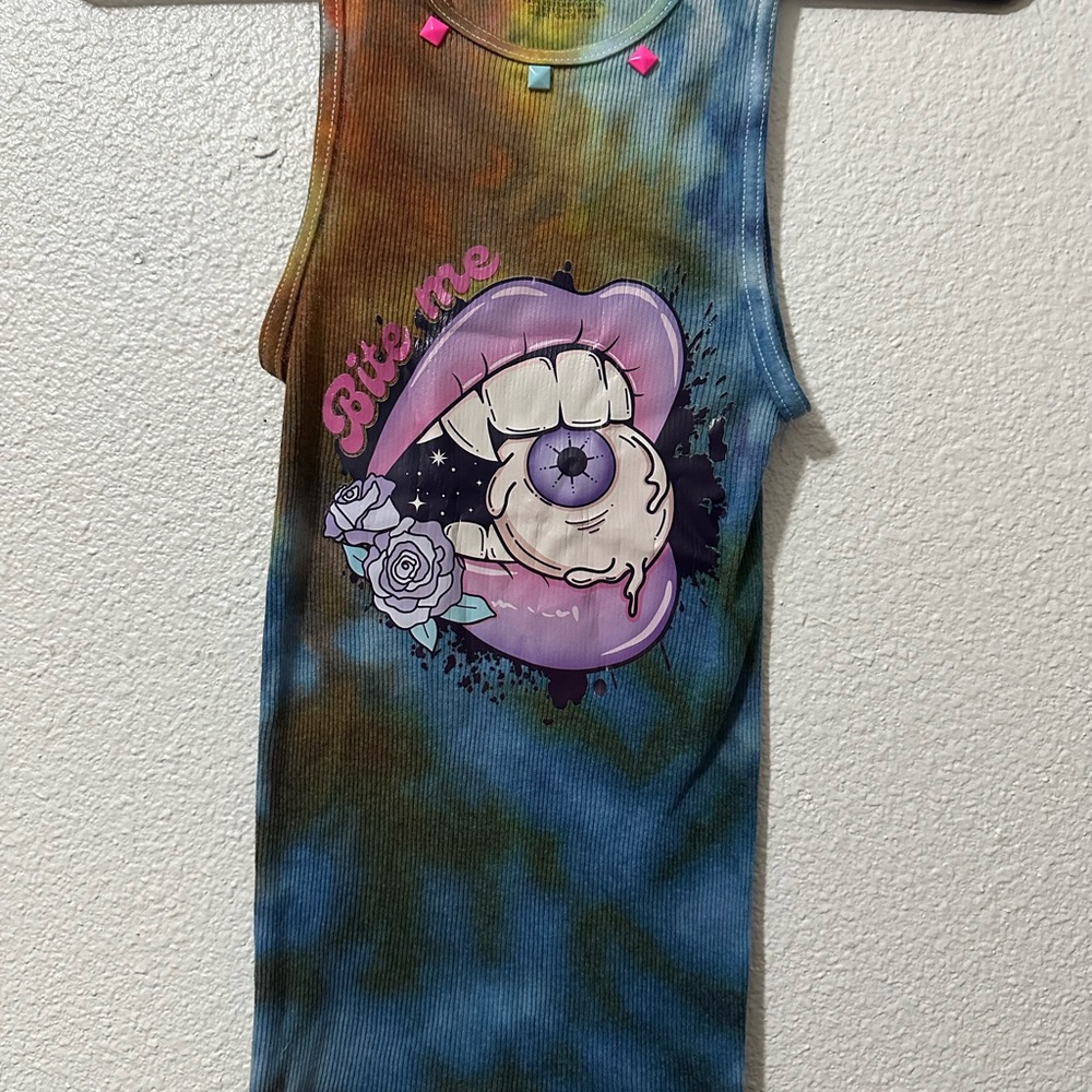 Hanes Multicolor Tie-Dye Kids Tank Top